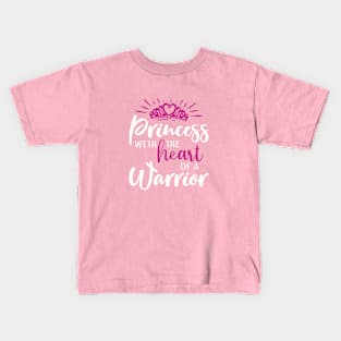 For Christian Warriors: Princess With the Heart of a Warrior Kids T-Shirt